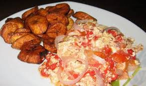 Fried Plantain and Eggs
