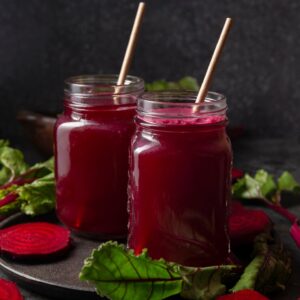 Beetroot pineapple and watermelon smoothie