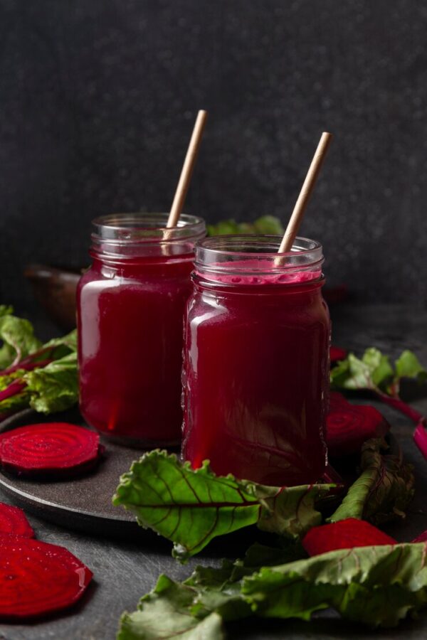 Beetroot pineapple and watermelon smoothie