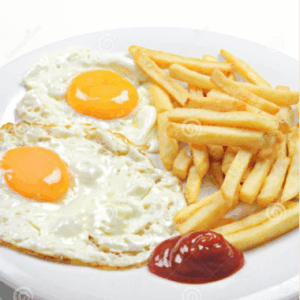 French Fries and eggs
